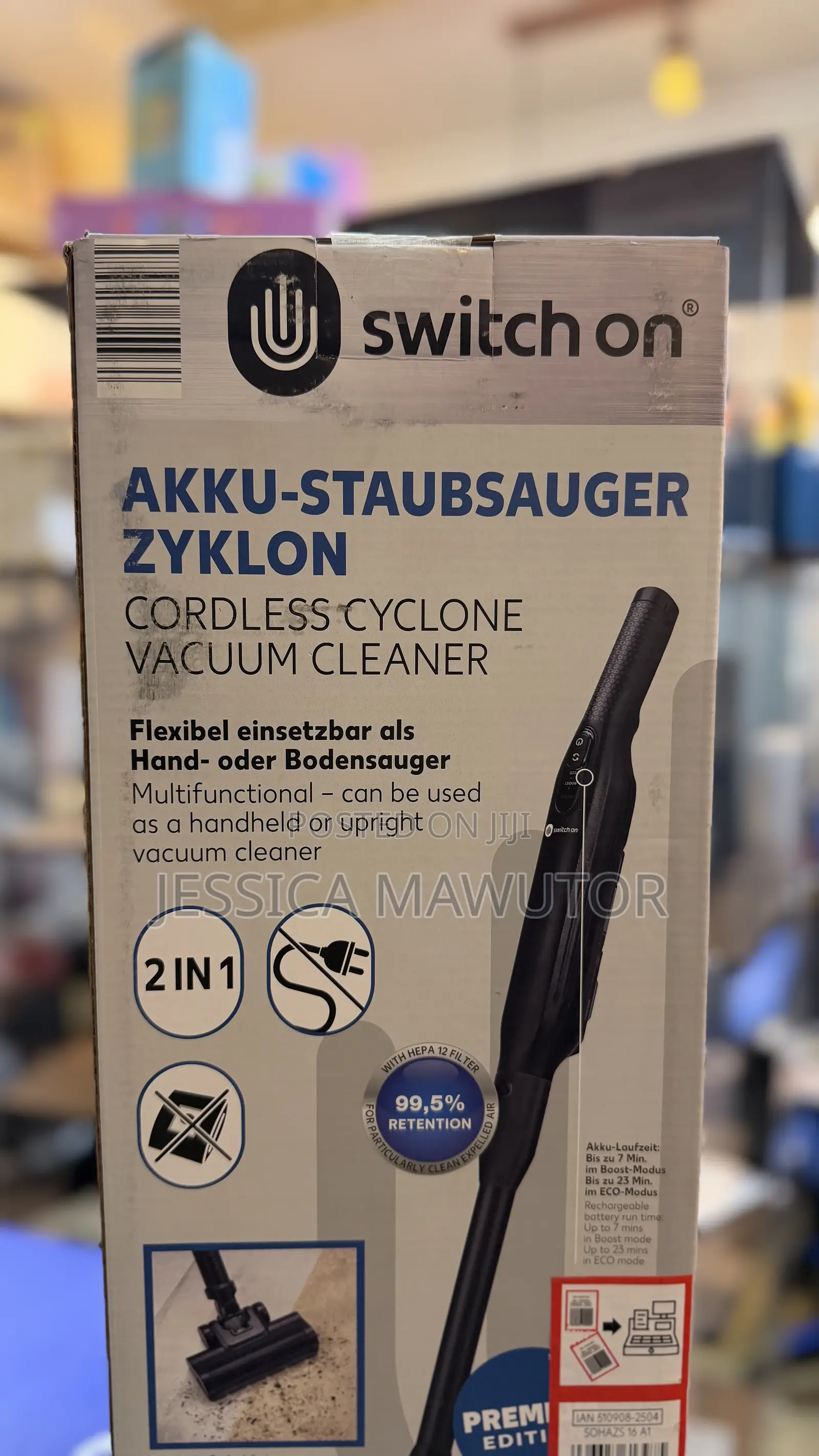 Switch on Cordless Cyclone Vacuum Cleaner Is a Versatile