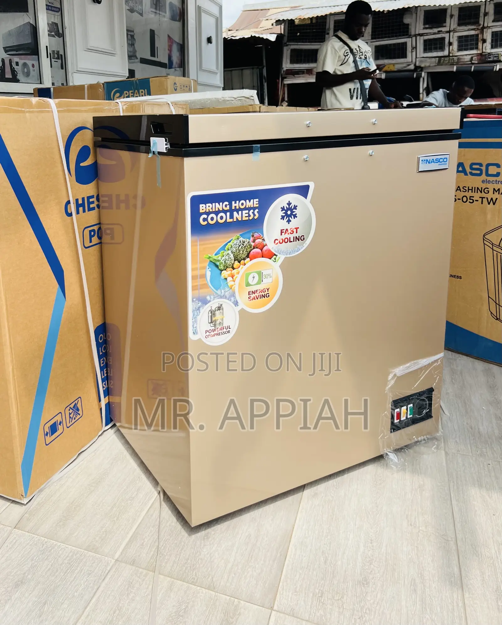 145Liters Single Door Nasco Freezer(Nas200fl)Gold