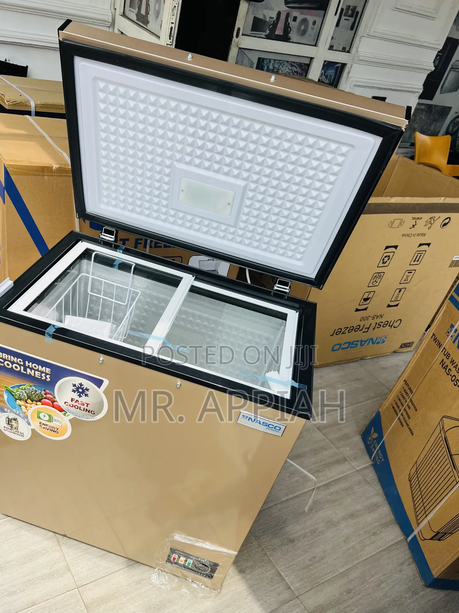 145Liters Single Door Nasco Freezer(Nas200fl)Gold