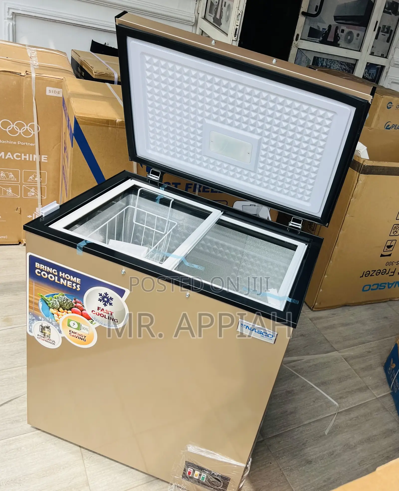 Chest Freezer Nasco(Nas200fl)Gold