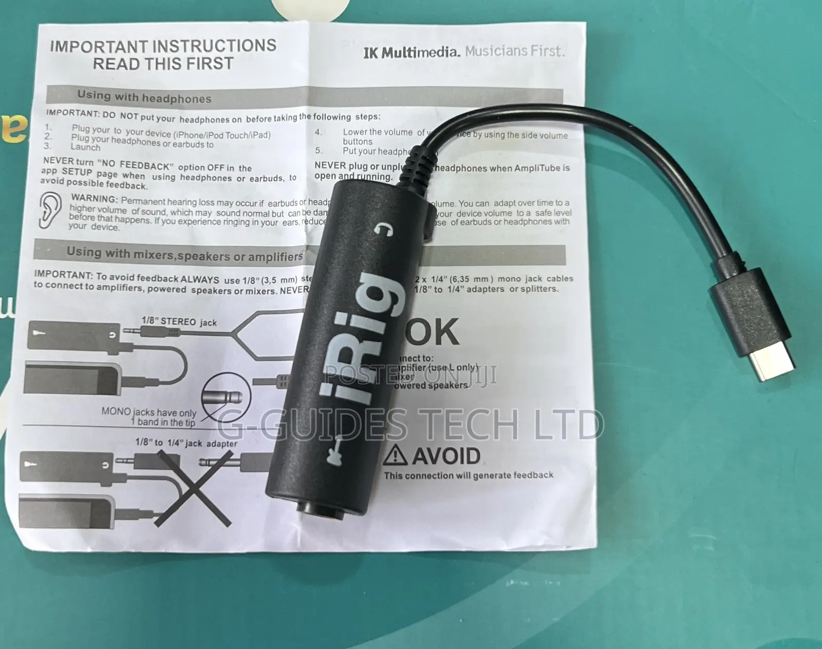 iRig Type-C Mobile Audio Adapter