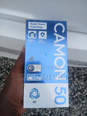 New Tecno Camon 50 256 GB Black