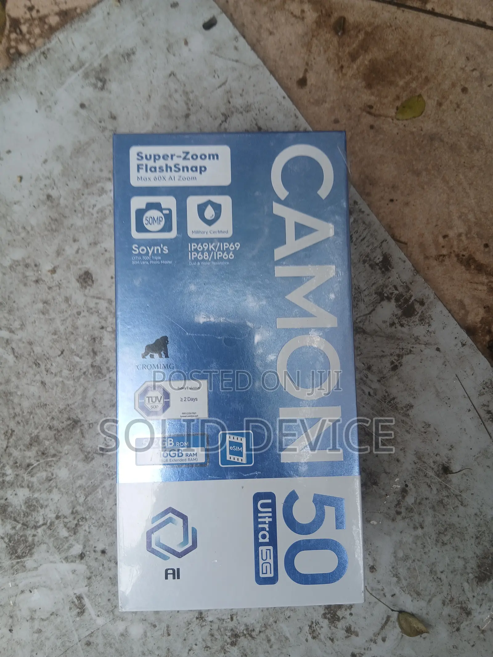 New Tecno Camon 50 Ultra 512 GB Black