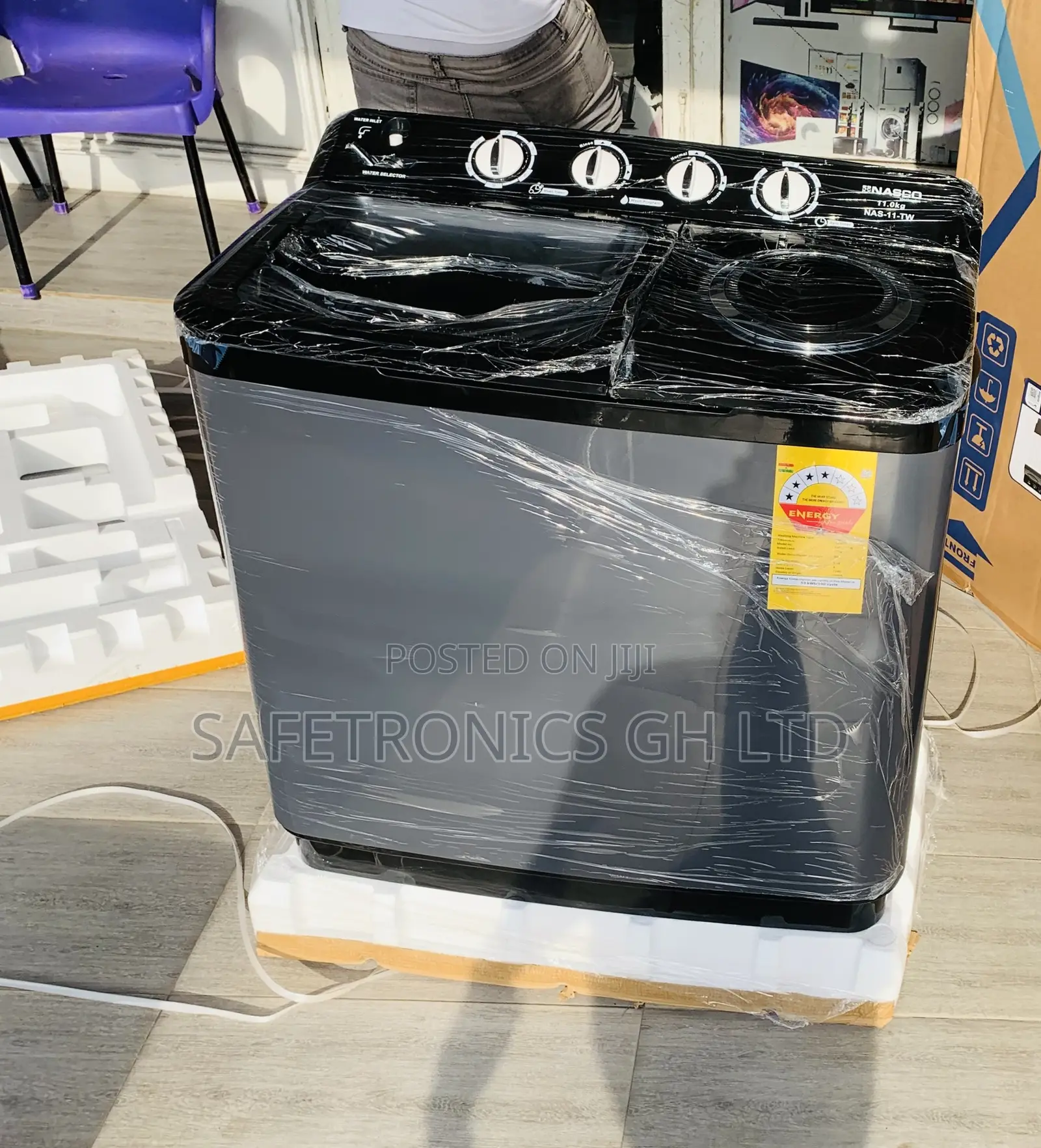Check Out TopLoad 7kg Black Nasco (Wash-Pro) WashingMachine