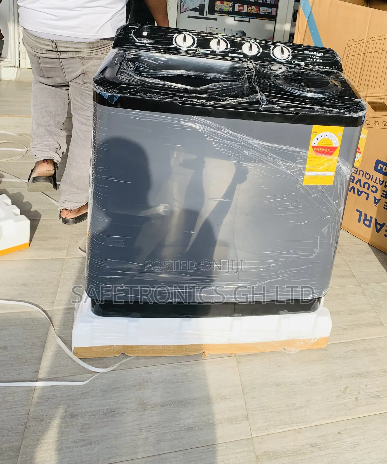 Check Out TopLoad 7kg Black Nasco (Wash-Pro) WashingMachine