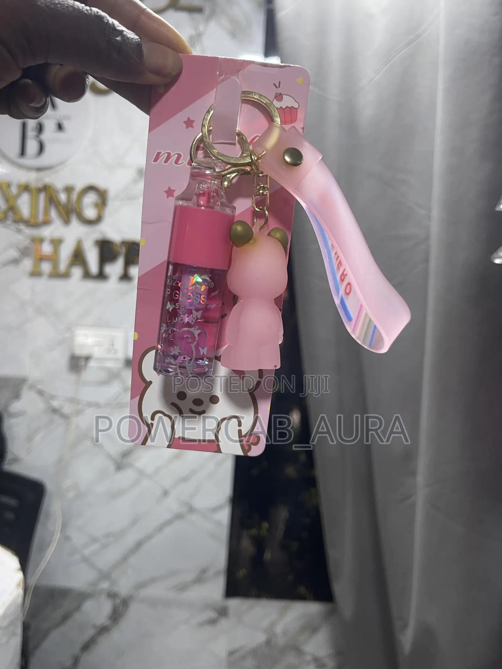 Lip Gloss With Keychains