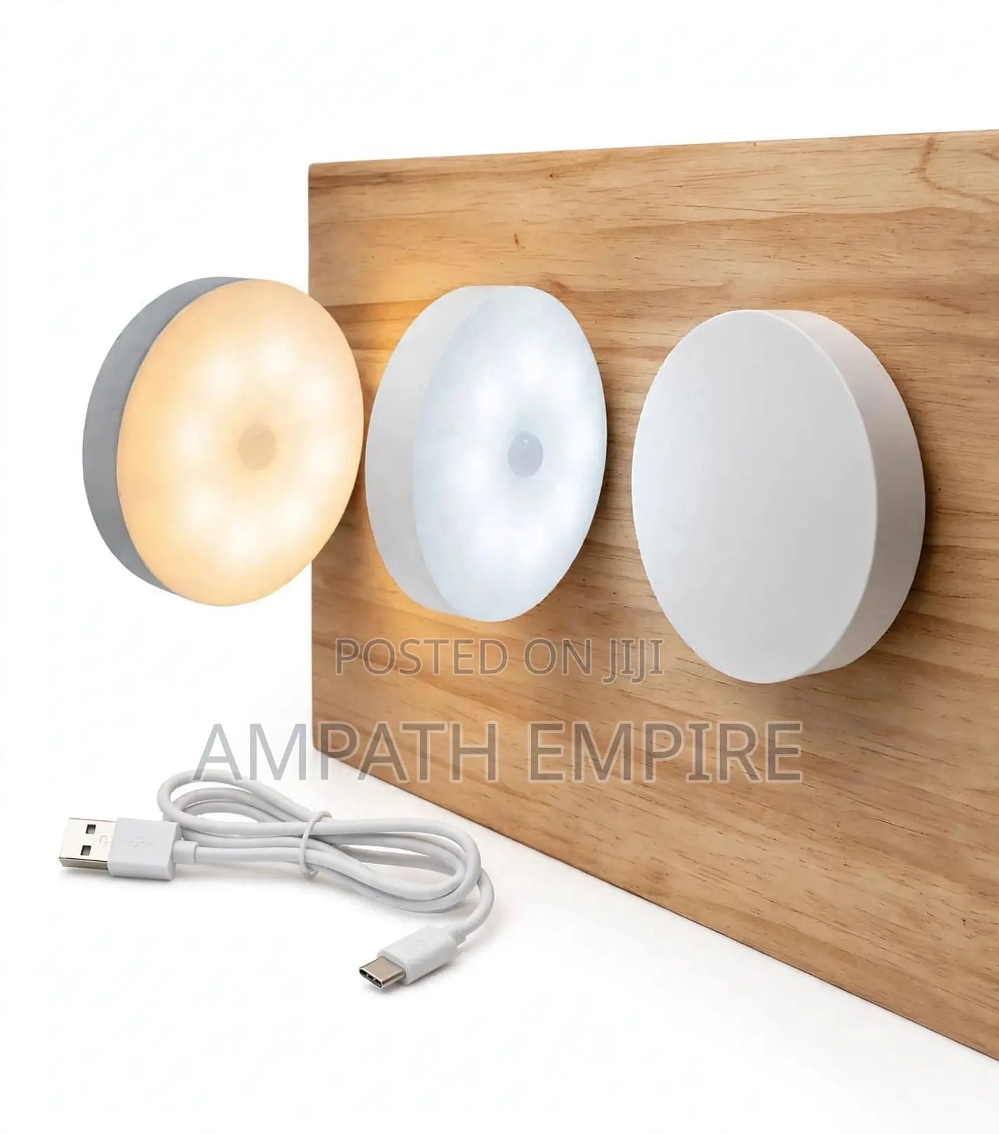 Rechargeable Motion Sensor Night Light - USB Magnetic Warm Light