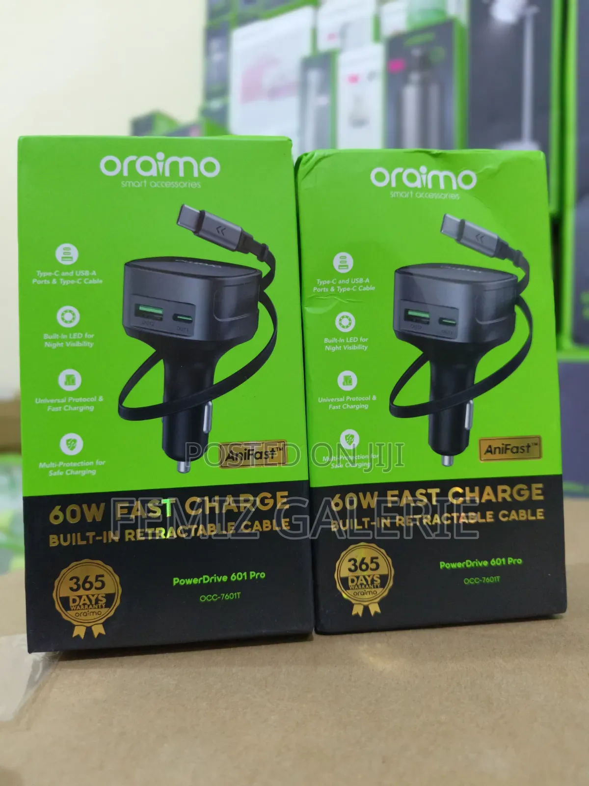 Oraimo PowerDrive 60W Fast Charge Car Charger