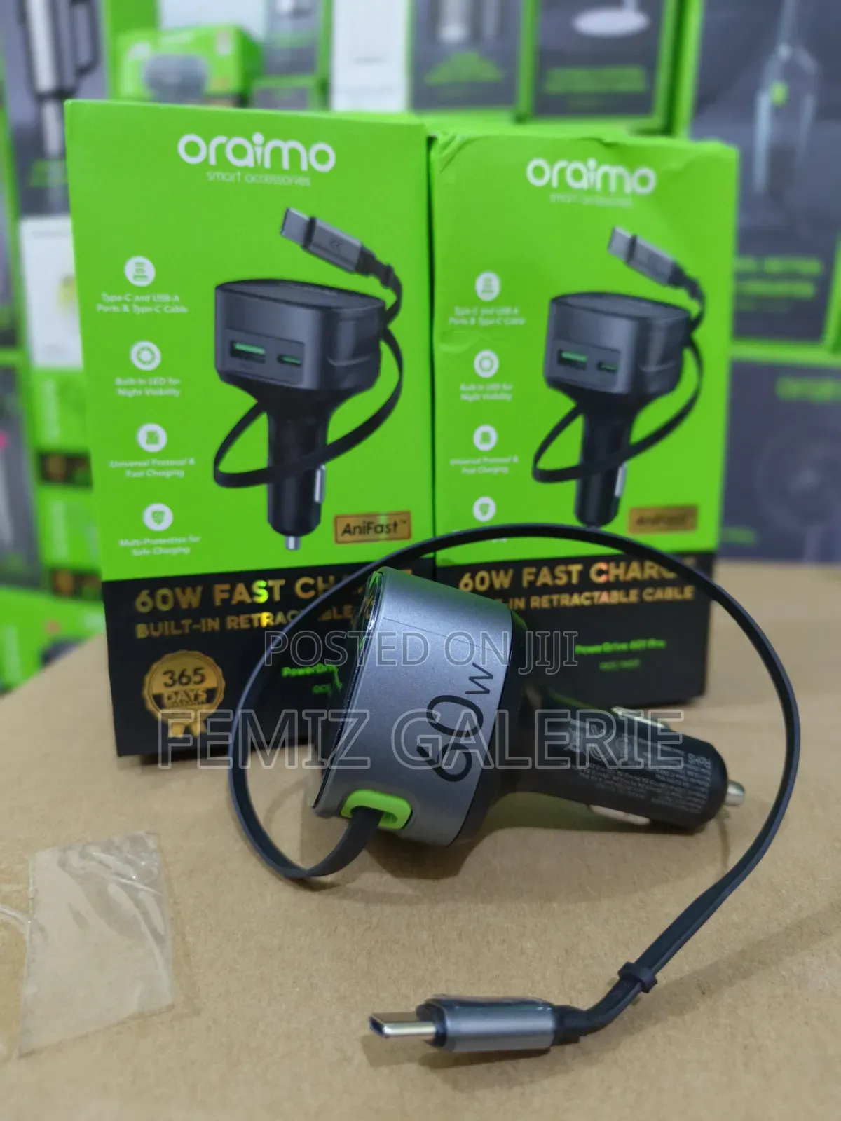 Oraimo PowerDrive 60W Fast Charge Car Charger