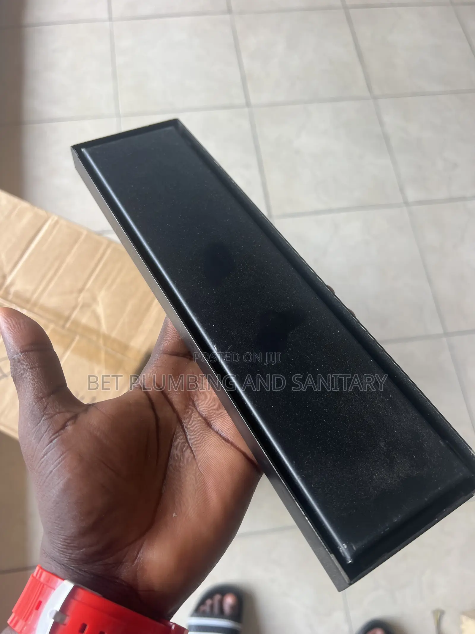 30cm Black Tile Floor Drain Available in Stock
