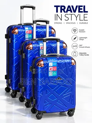 Travel Luggage Set 3in1 (Safety Lock)