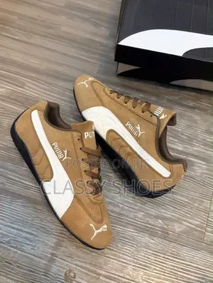 Puma Speedcats Brown and White