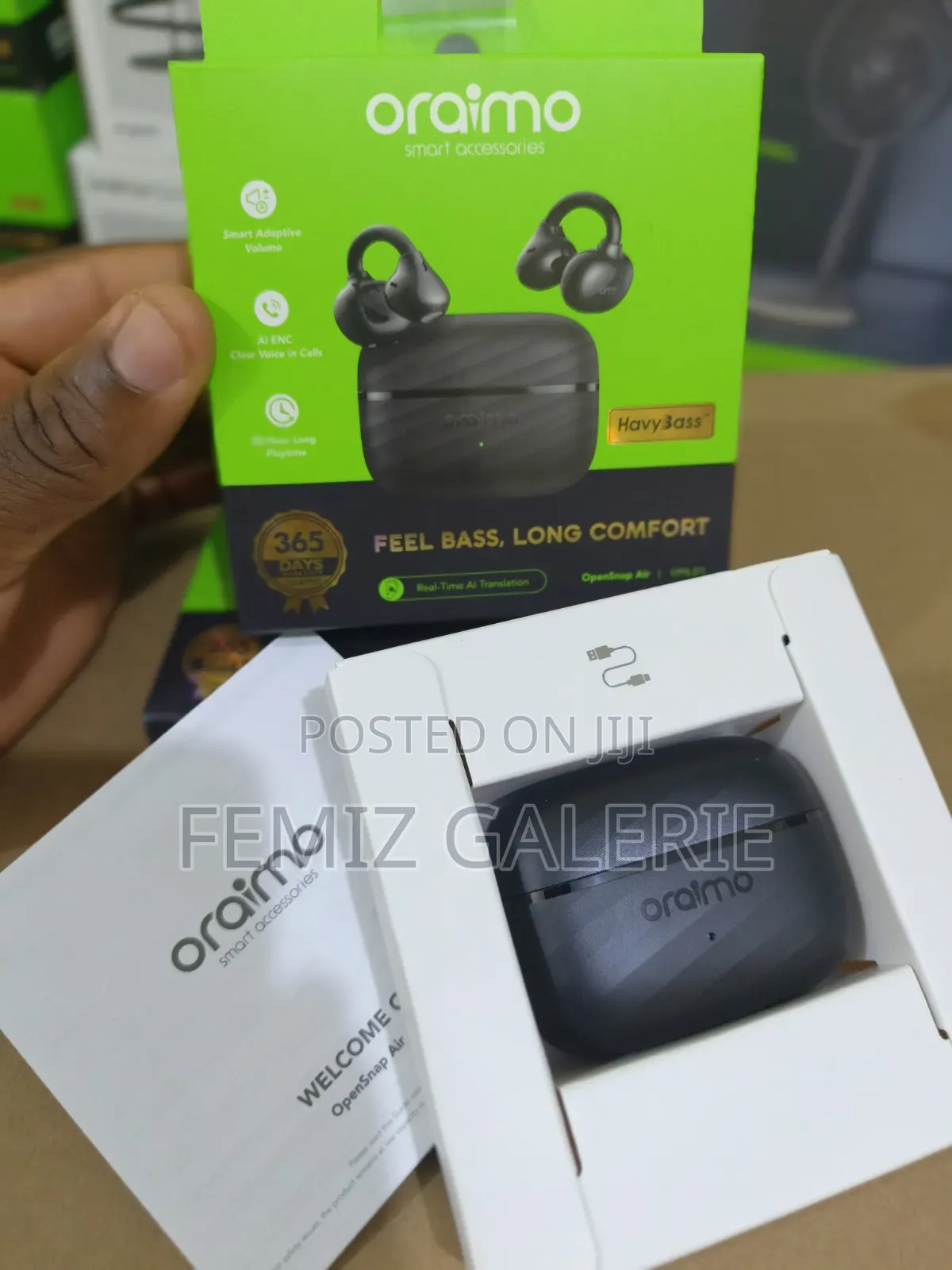 Oraimo OpenSnap Air Open-Ear True Wireless Earbuds