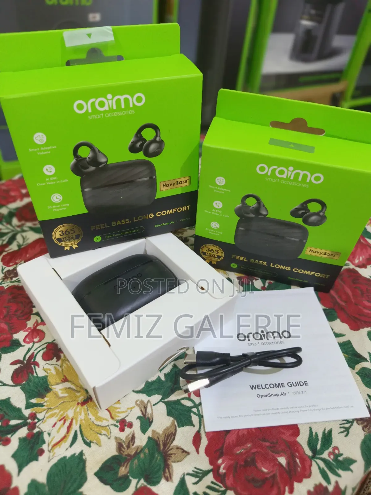 Oraimo OpenSnap Air Open-Ear True Wireless Earbuds