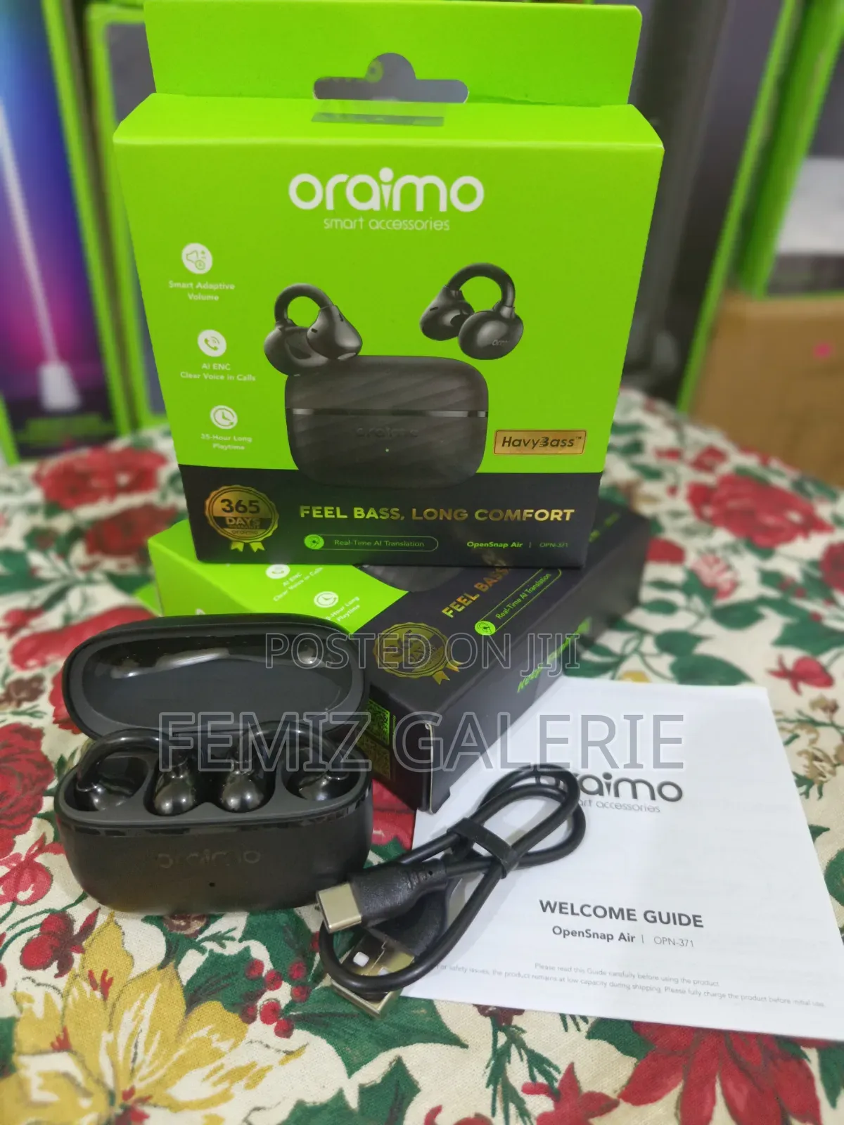Oraimo OpenSnap Air Open-Ear True Wireless Earbuds