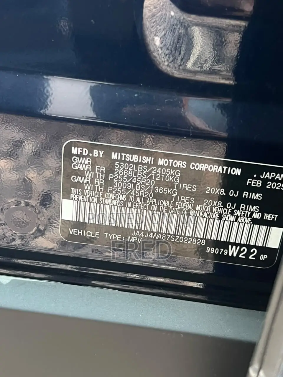Mitsubishi Outlander SEL AWD 2025 Blue