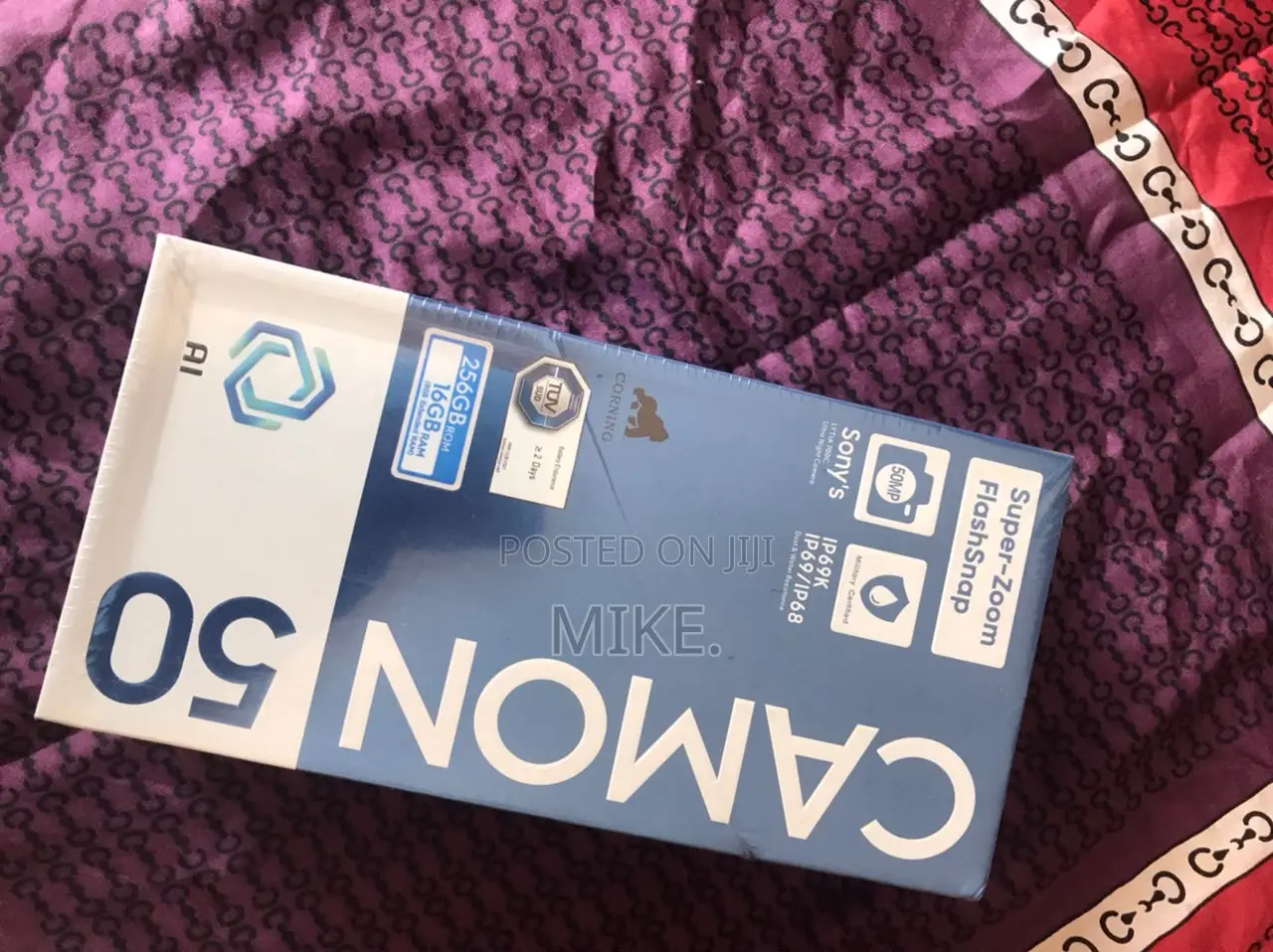New Tecno Camon 50 256 GB Black