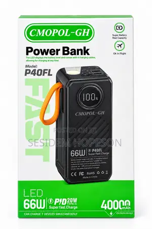 CMOPOL-GH Power Bank (Model: P40FL).
