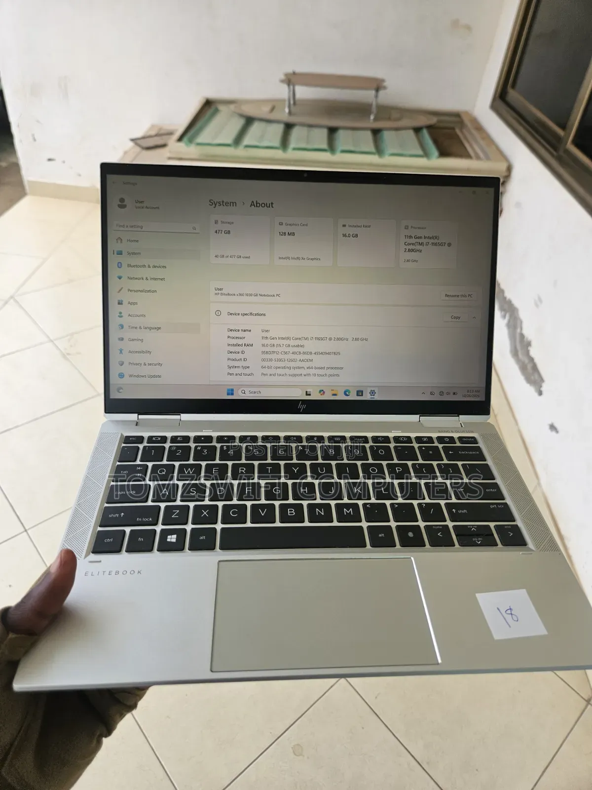 Laptop HP EliteBook x360 1030 G8 16GB Intel Core i7 SSD 512GB