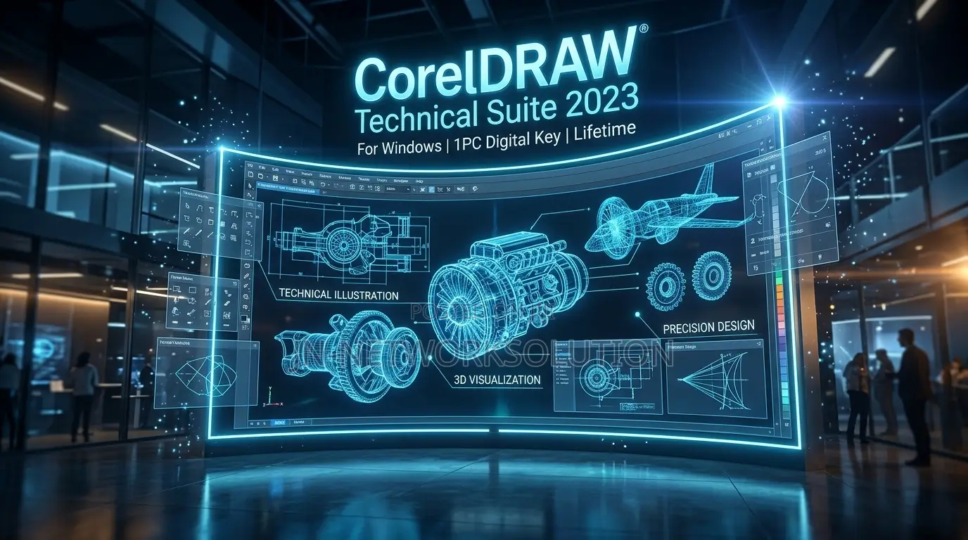 CorelDRAW Technical Suite 2023 for Windows for 1pc Digital Key Lifetme