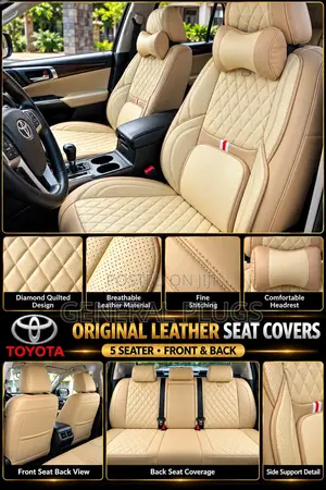 Stunning Automobile Interior Makeover ;5 Seater Original Leather Cover