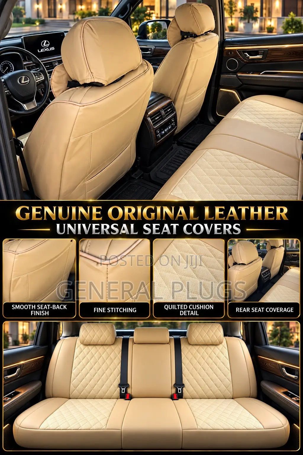 Experience Unmatched Sophistication: 5 Seater Leather Car Seat Covers