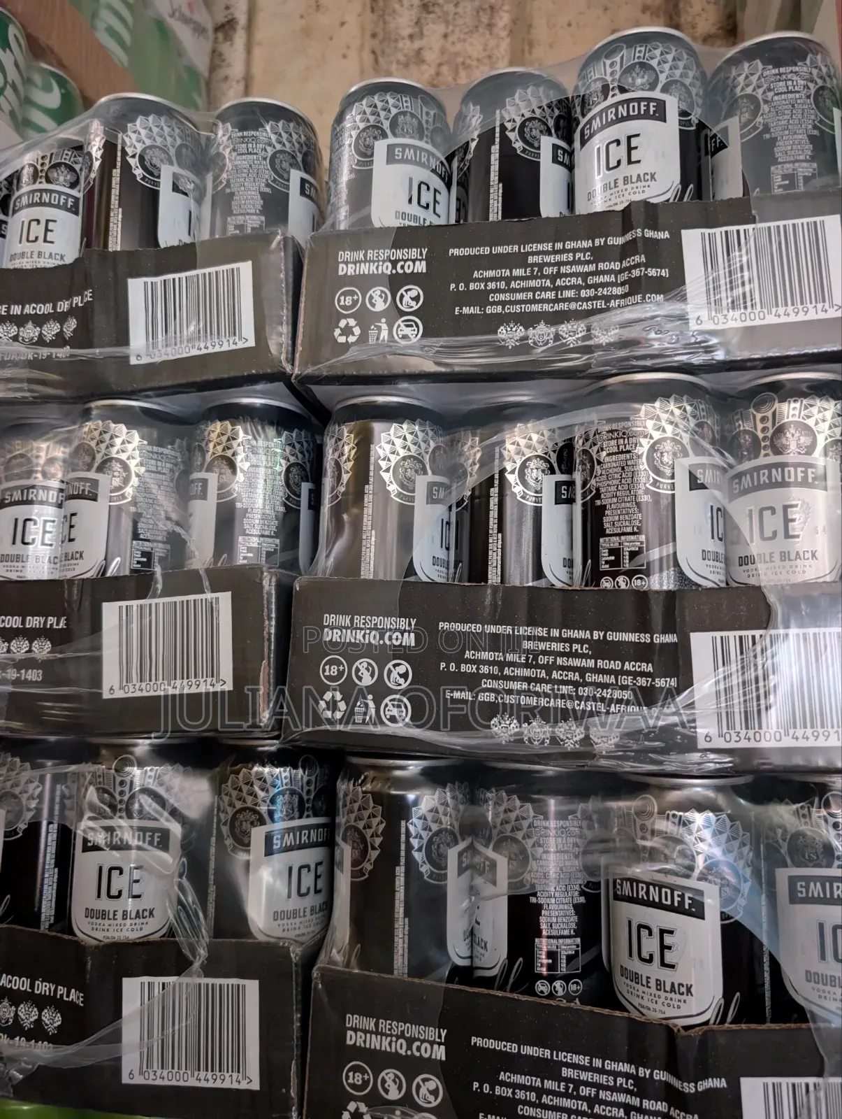 Smirnoff Ice Black and Pineapple