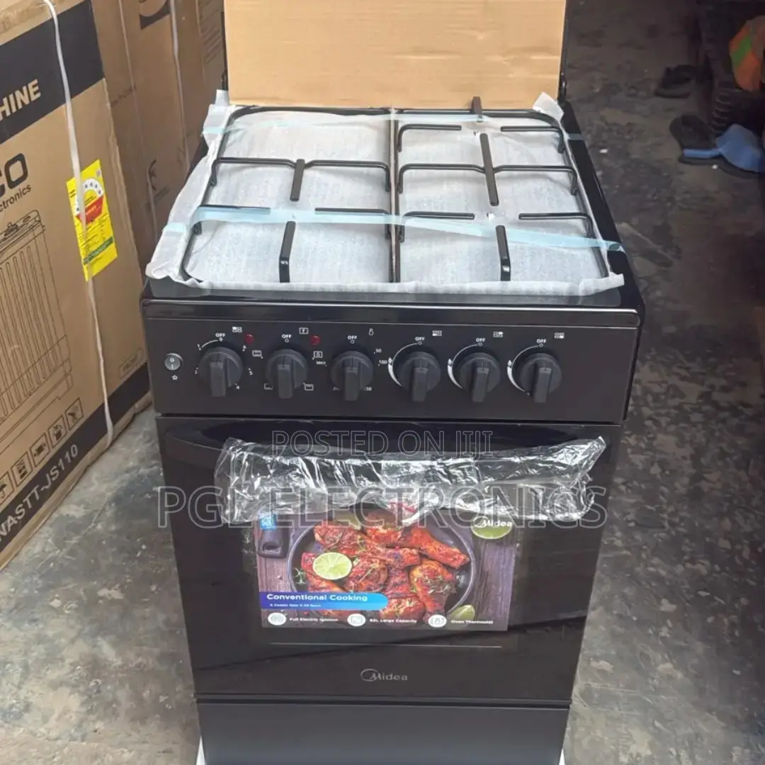 Midea 3 Gas Burners + 1 Hotplate [20tms4q082-B] 60x60cm Cooker