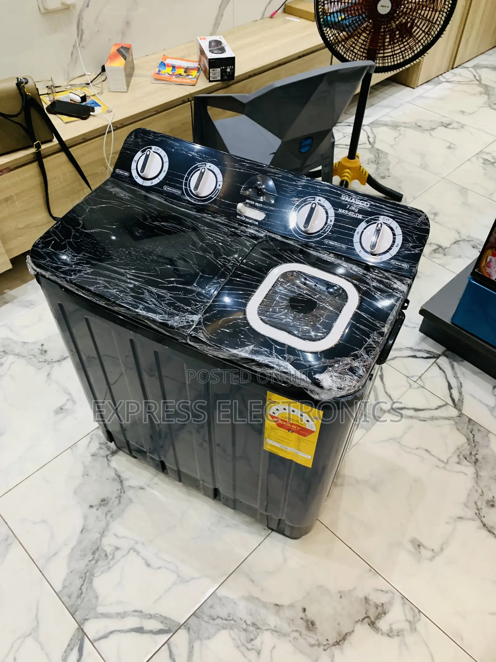 Best Buy (7)kg Topload Twintu. Semi Automatic Nasco Black