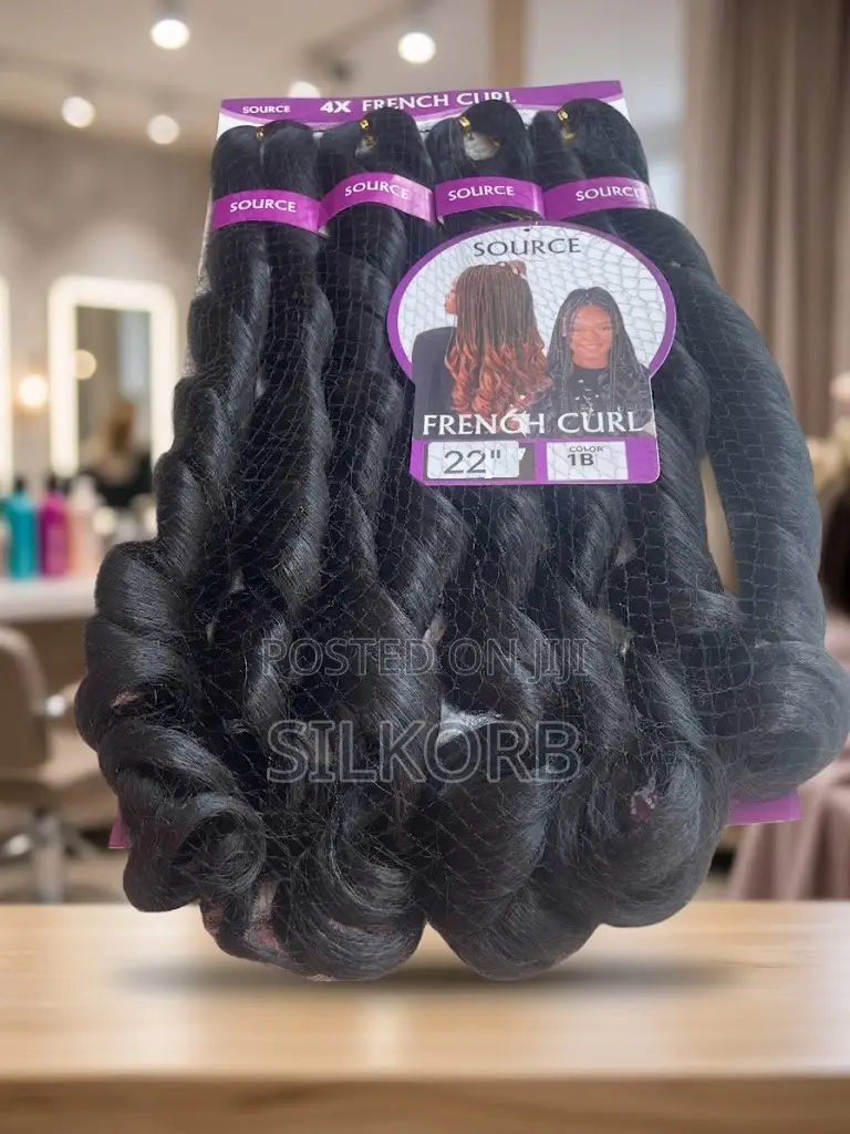22 Inch French Curly Braiding Hair Extensions (4/Pack)