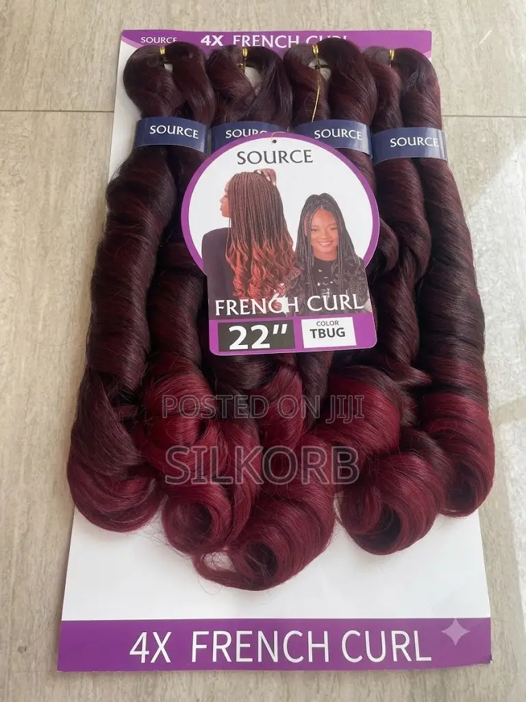 22 Inch French Curly Braiding Hair Extensions (4/Pack)