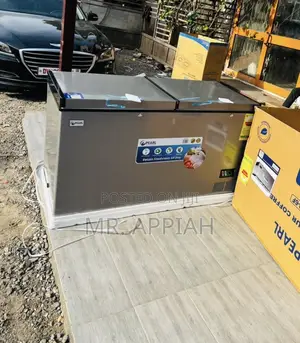 Pearl Double Door Electric Chest Freezer(Gray)418Liters