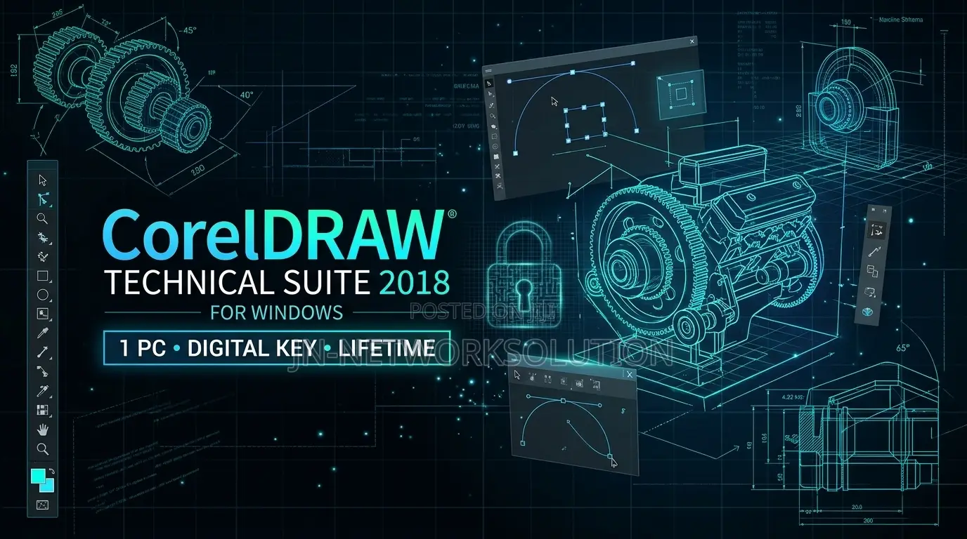 CorelDRAW Technical Suite 2018 for Windows for 1pc Digital Key Lifetme