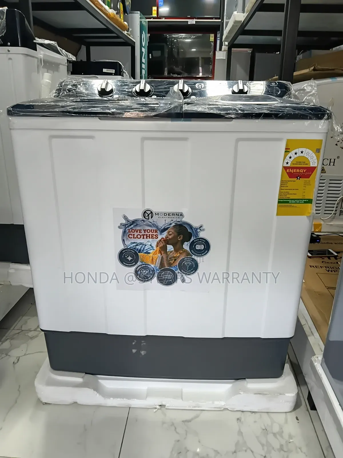 Moderna Twin Tub Washing Machine - No Need to Use Your Hands