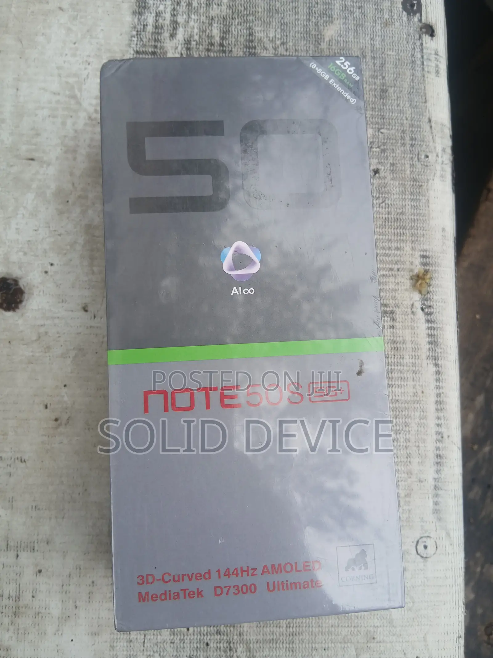 New Infinix Note 50s 256 GB Black