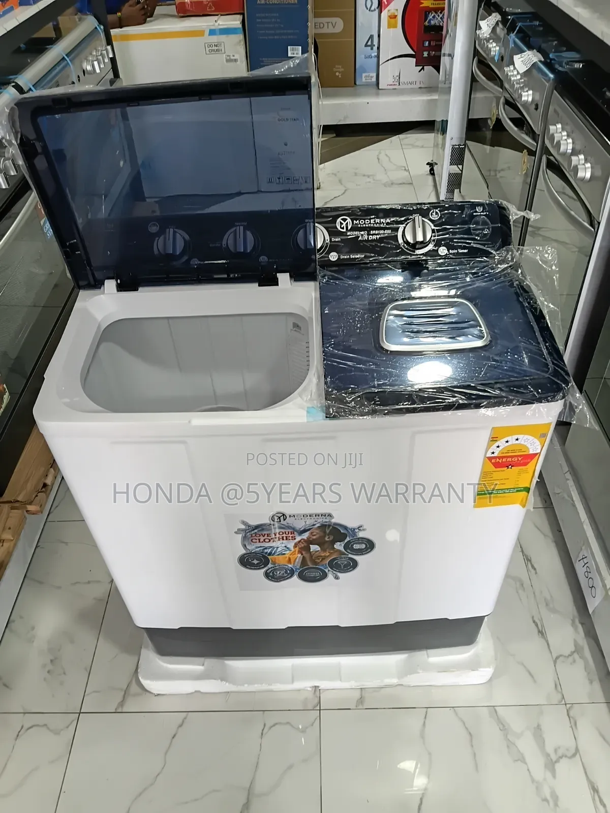 Moderna Twin Tub Washing Machine - No Need to Use Your Hands