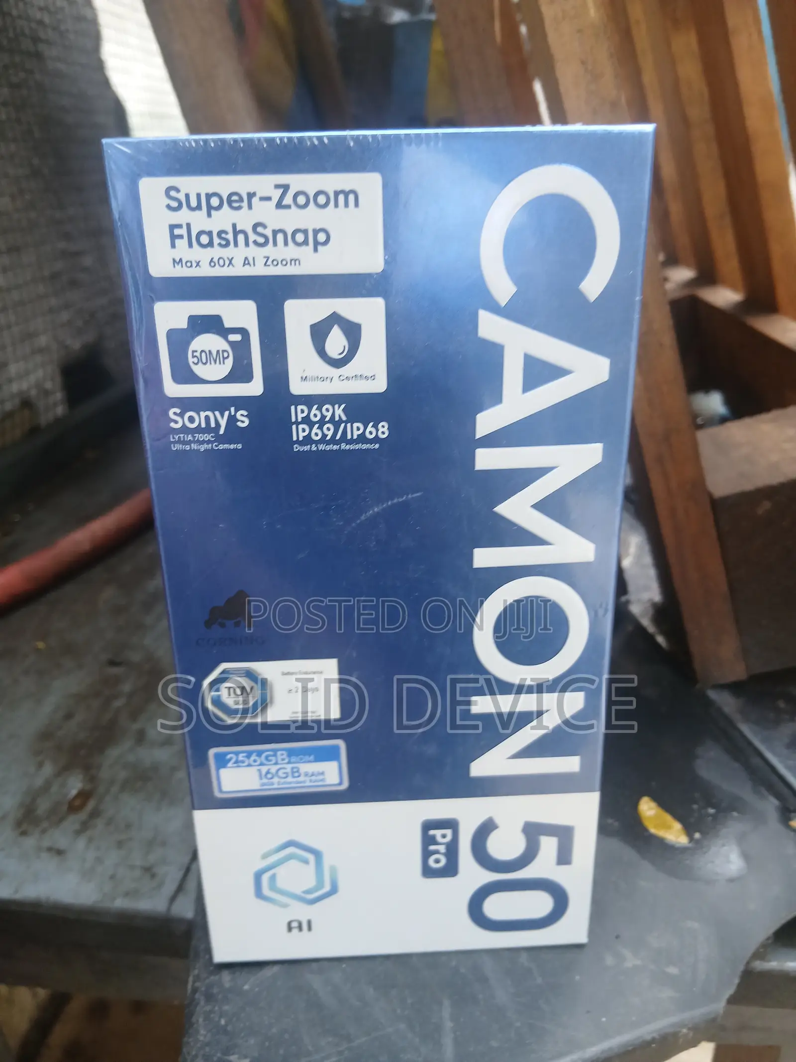 New Tecno Camon 50 Pro 256 GB Black
