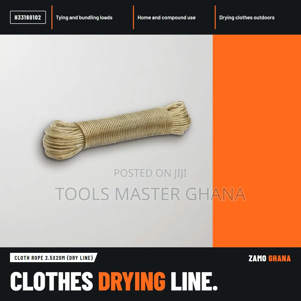 Cloth Rope 2.5X20M (Dry Line) - H