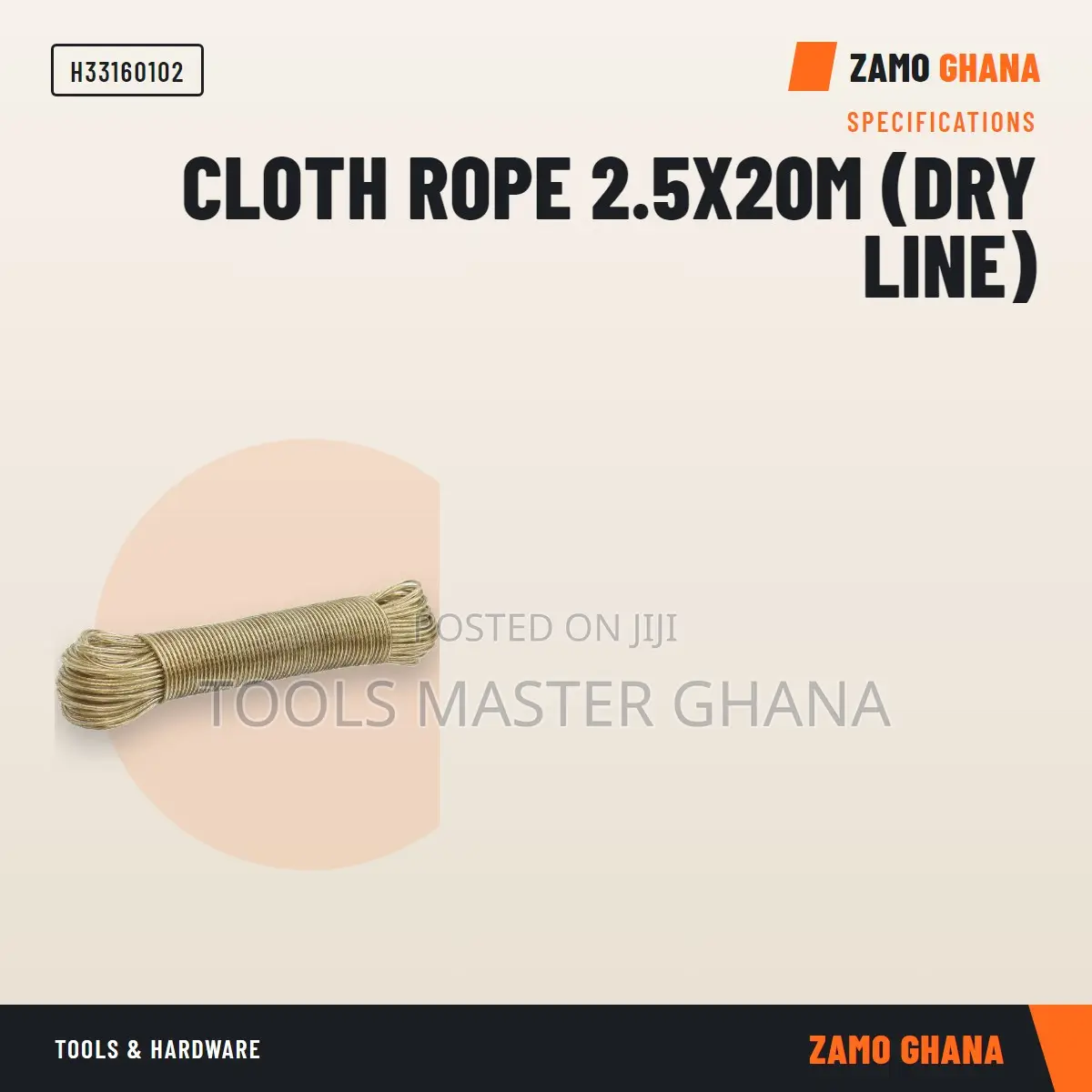 Cloth Rope 2.5X20M (Dry Line) - H