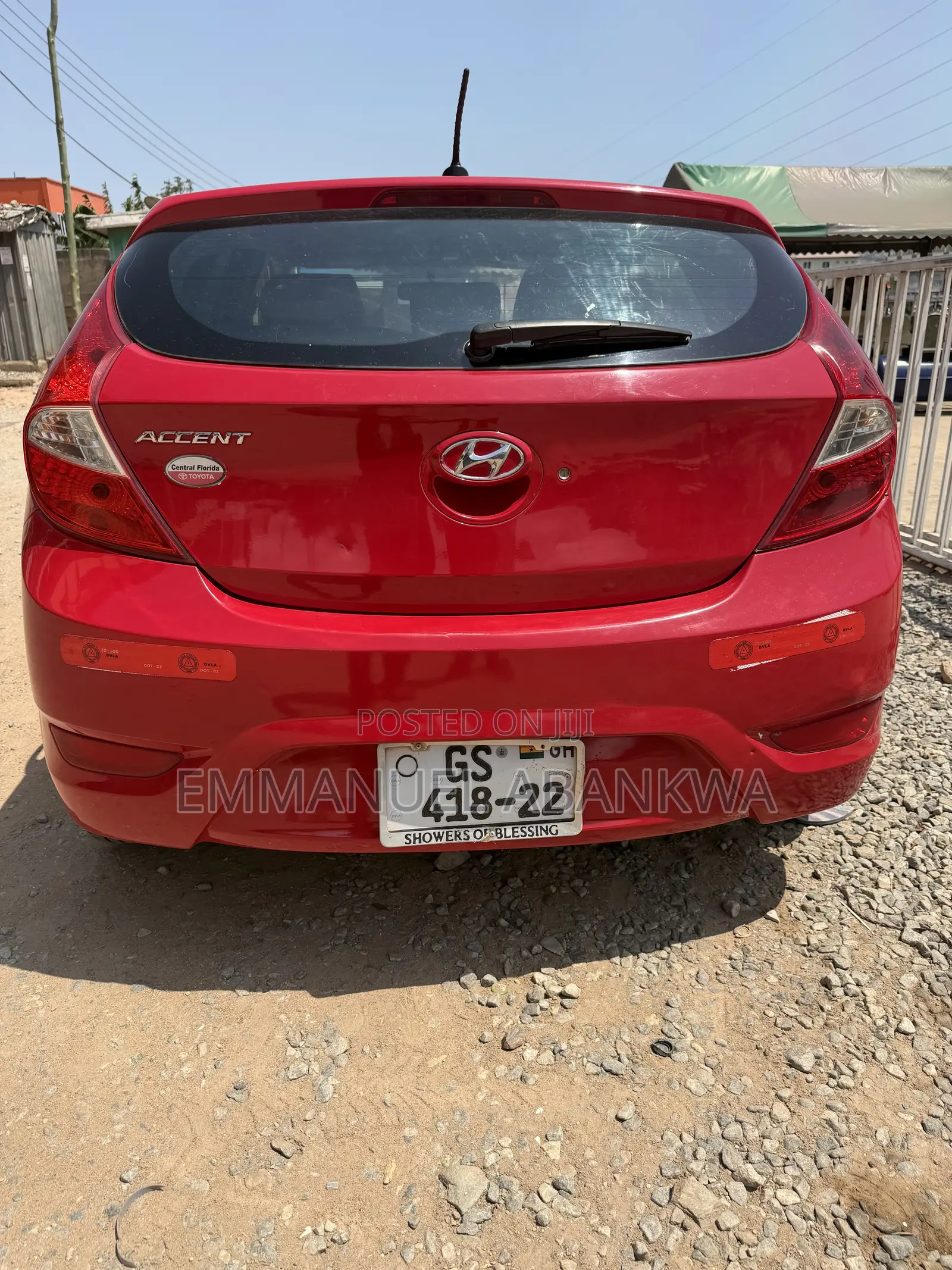 Hyundai Accent 2015 Red