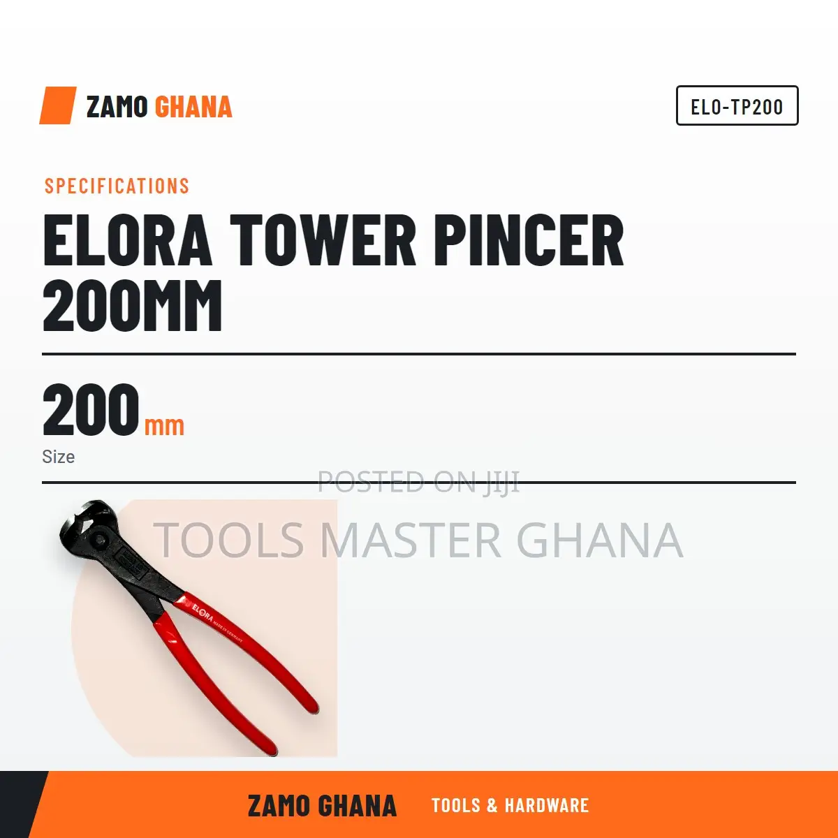 Elora Tower Pincer 200Mm - ELO-TP200