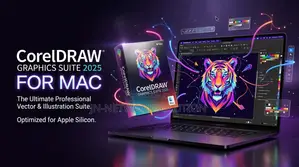 CorelDRAW Graphics Suite 2025 for MAC for 1pc Digital Key Lifetime