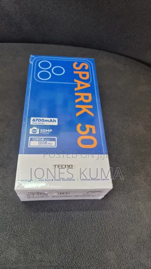 New Tecno Spark 50 128 GB Black