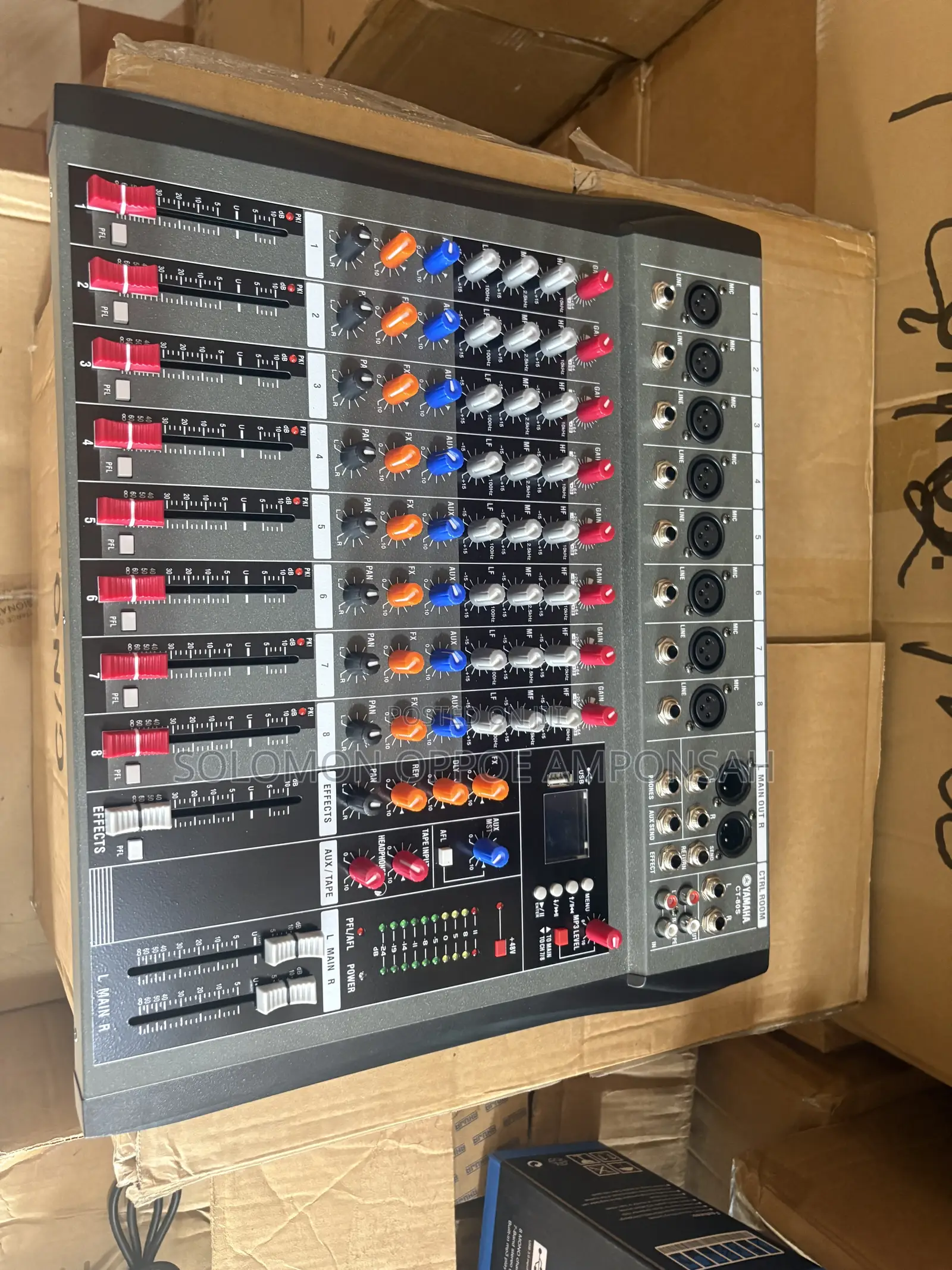 8-Channel Professional Audio Mixing Console