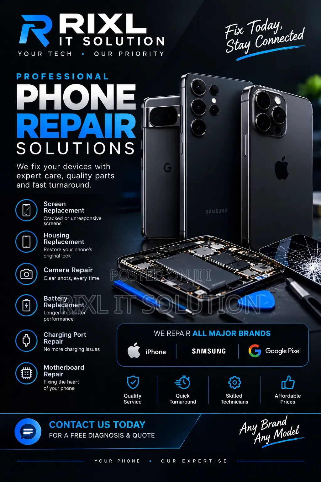 Reliable Phone Repairs for iPhone, Samsung, Pixel and Other Brands Now