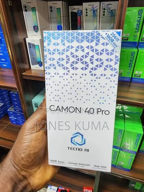 New Tecno Camon 40 Pro 5G 256 GB Black