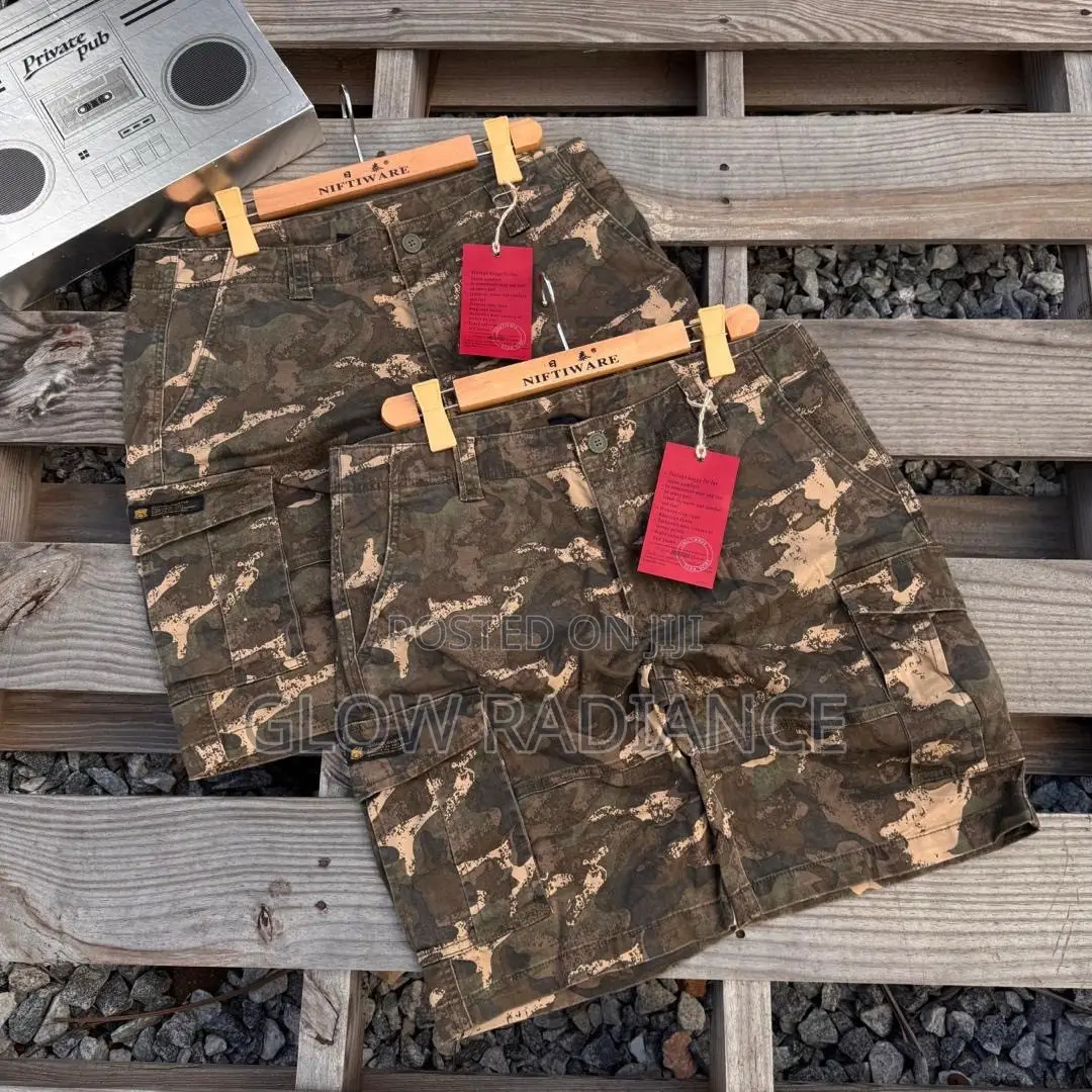 Rugged Camo Cargo Shorts