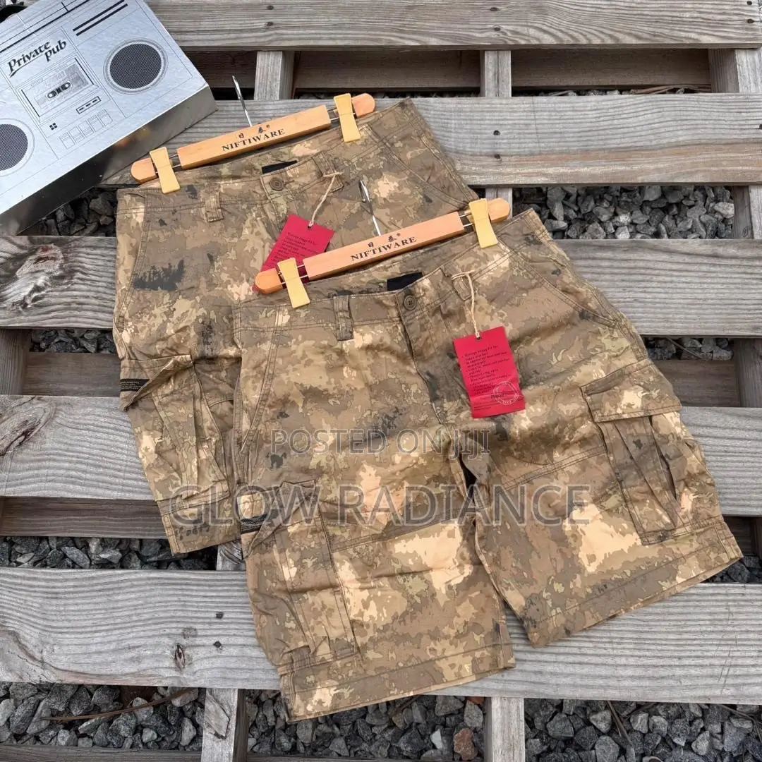 Rugged Camo Cargo Shorts