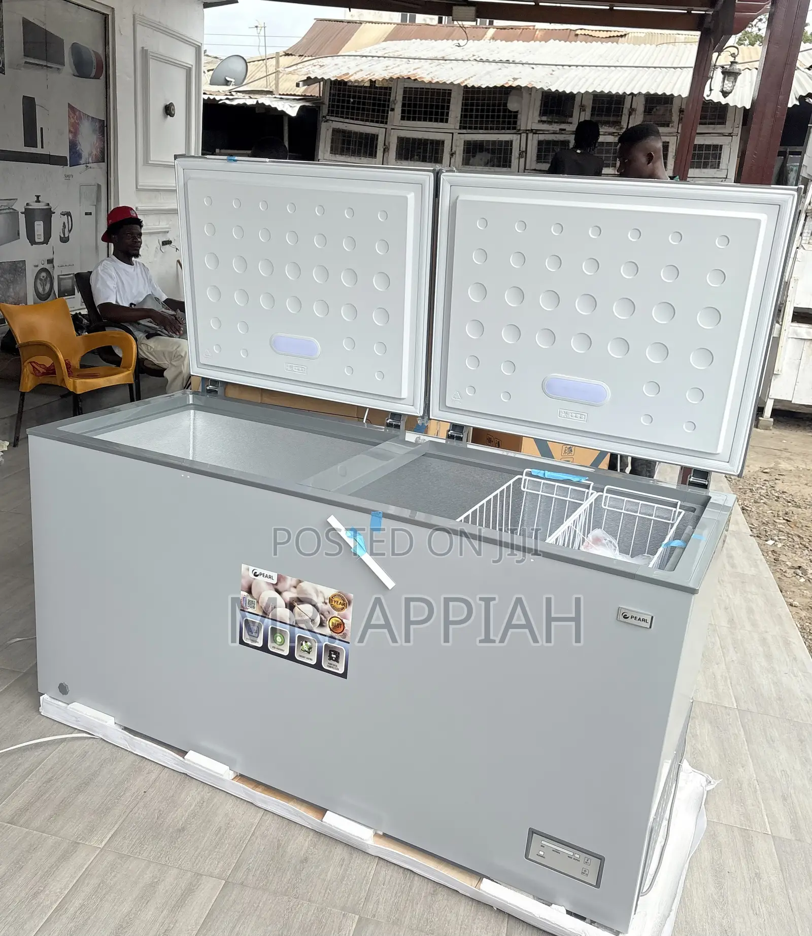 Get Authentic Pearl 508L PCF-6040-1A 2 Door Chest Freezer