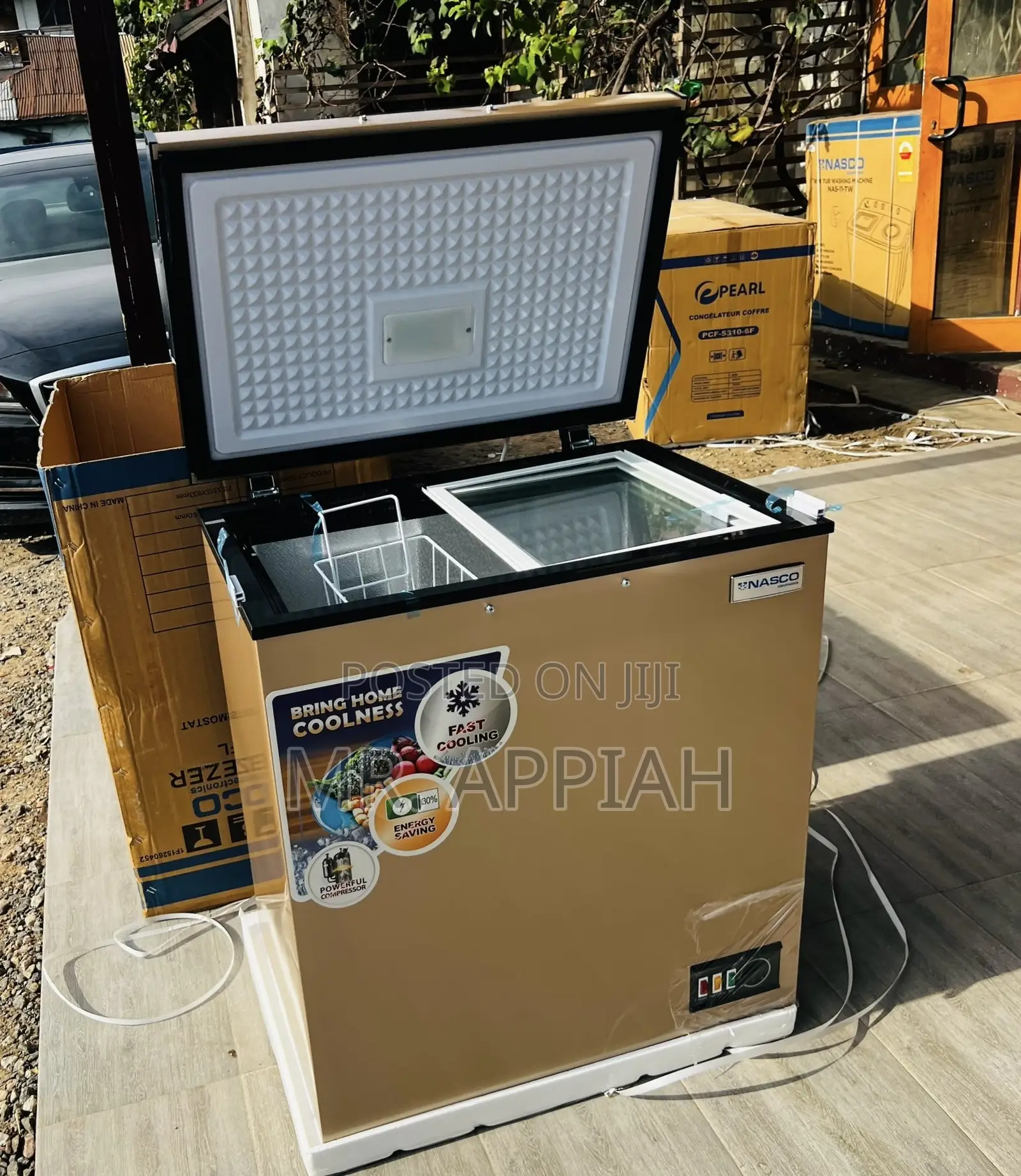 150Liters Single Door Nasco Freezer(Gold)